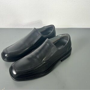 Dockers Black Oxford Shoes Smooth Leather Design